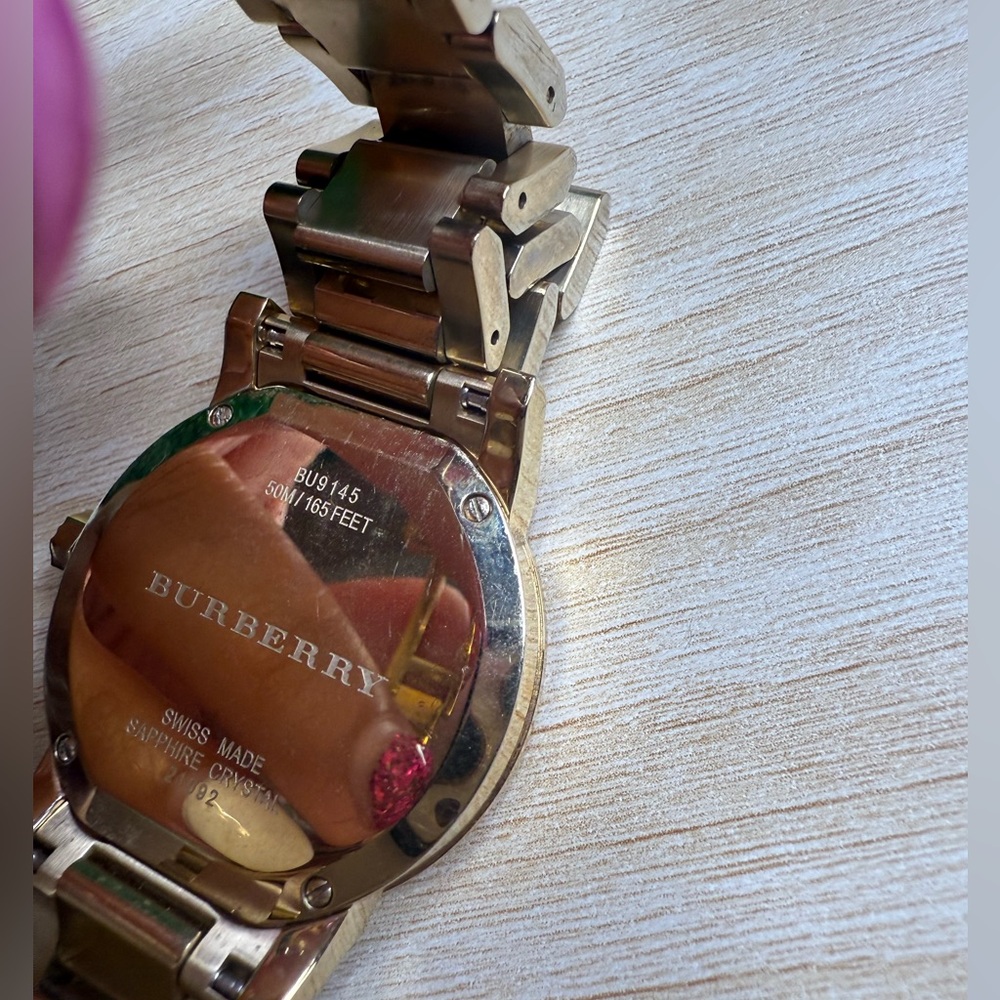 Burberry Gold and Silver Watch| Used - Picture 9 of 13
